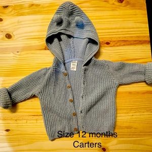 Carters hooded sweaters wore once